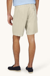 Garment Dyed X Soft Lyocell Bermuda Shorts With Drawstring