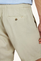 Garment Dyed X Soft Lyocell Bermuda Shorts With Drawstring