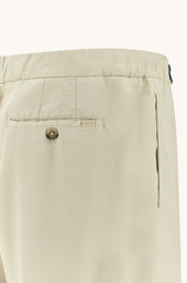 Garment Dyed X Soft Lyocell Bermuda Shorts With Drawstring