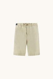 Garment Dyed X Soft Lyocell Bermuda Shorts With Drawstring