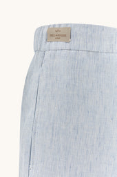 Linen Bermuda Shorts With Drawstring
