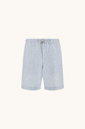 Linen Bermuda Shorts With Drawstring