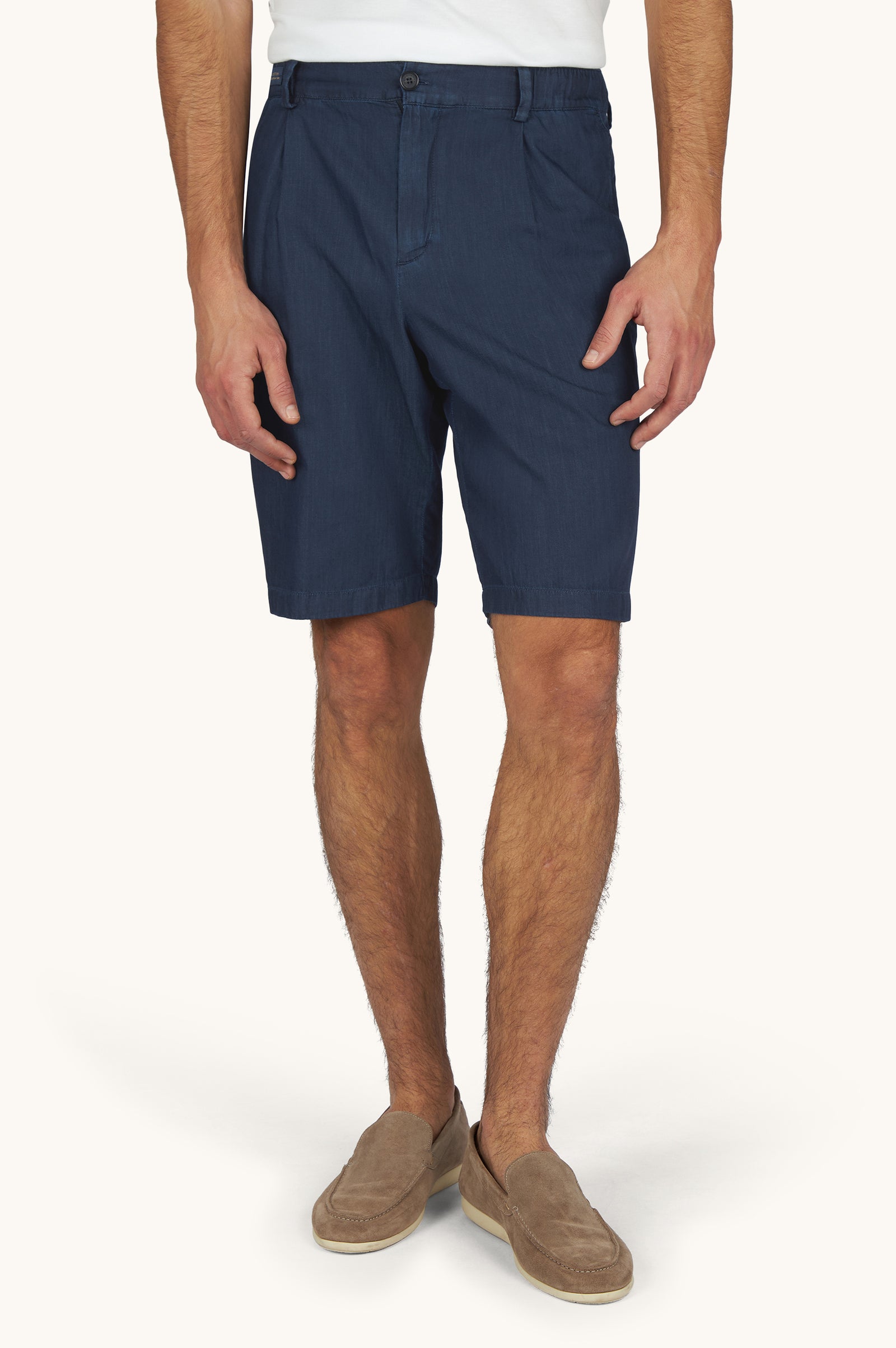 Bermuda Shorts In Lightweight Giza Cotton Denim