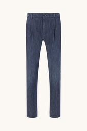 Chinohose Aus Seiden Und Baumwoll