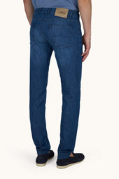 Jeans In Silk And Cotton