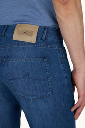 Jeans In Silk And Cotton