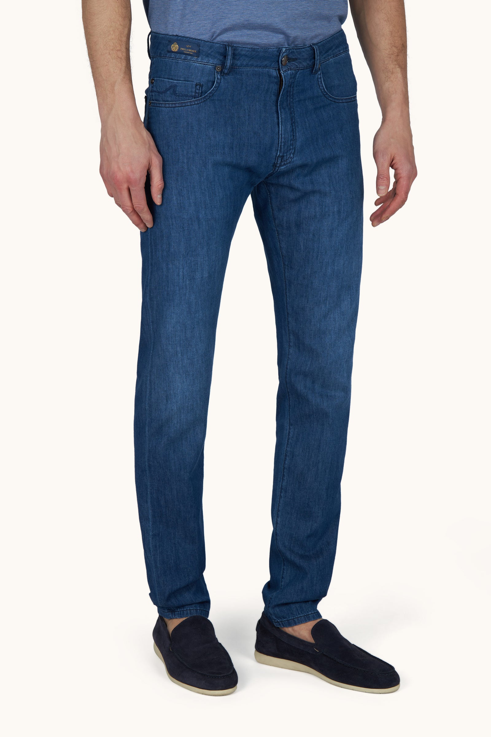 Jeans In Silk And Cotton
