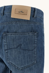 Jeans In Silk And Cotton