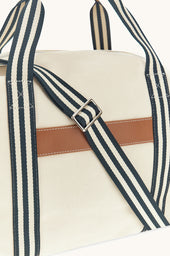 Travel Bag In Canvas With Leather Details