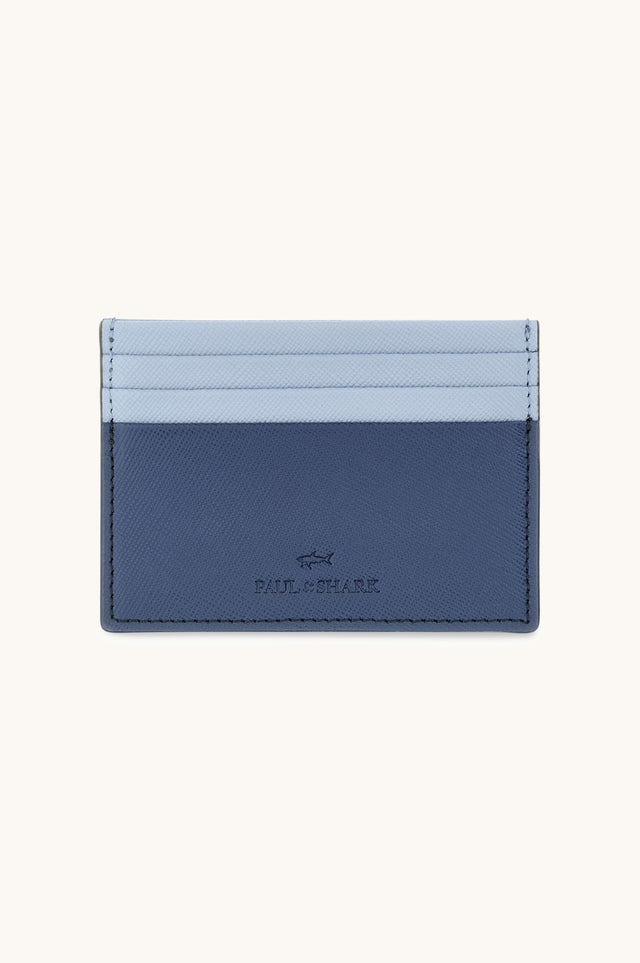 Card holder in Saffiano leather