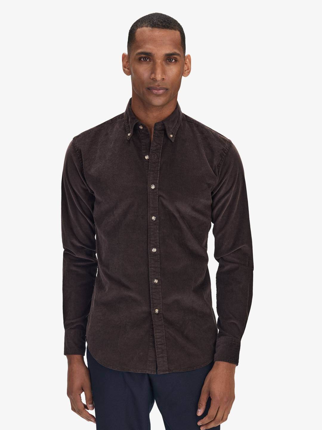 Dark Brown Corduroy Shirt