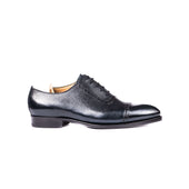Oxford With Straight Toe Box In Scotch Grain Leather