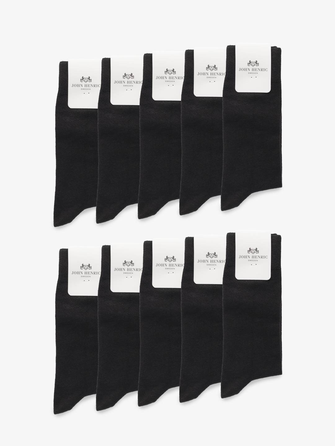 10-Pack Black Socks