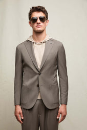 Giacca Jack in lana marrone taupe