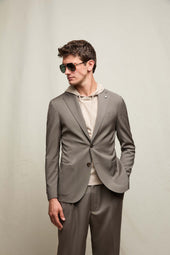 Giacca Jack in lana marrone taupe