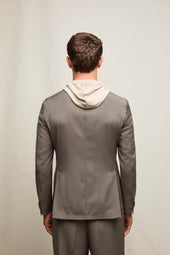 Giacca Jack in lana marrone taupe