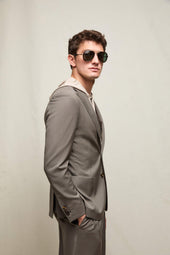 Giacca Jack in lana marrone taupe