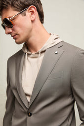 Giacca Jack in lana marrone taupe