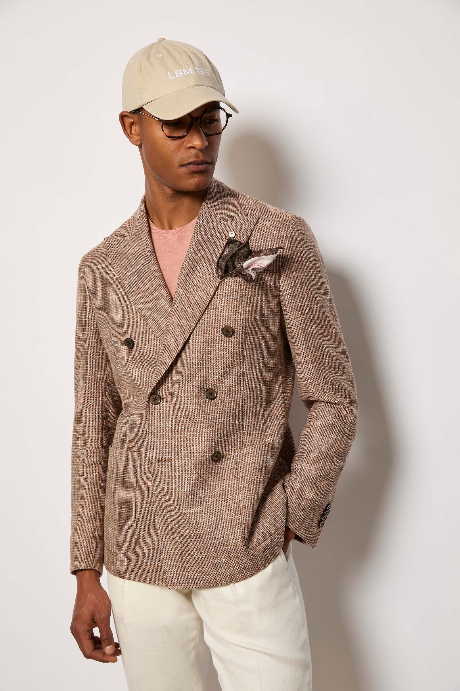 Jacket Tom Doppiopetto Non Trattata Nocciola