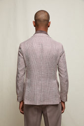 Giacca PAUL micro-check bordeaux