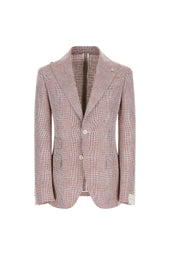 Giacca PAUL micro-check bordeaux