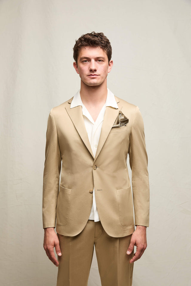 Giacca JACK in 100% cotone cammello