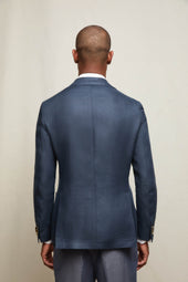 Giacca TOM in lino blu denim