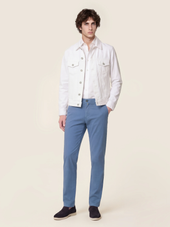 Trucker Jacket In Cotton Bull