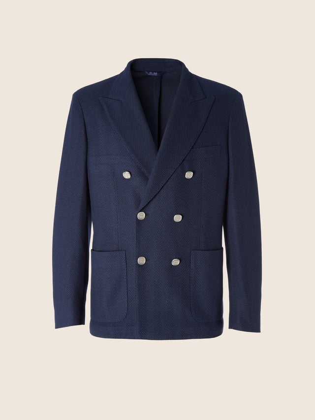 Silk and Wool Jersey Blazer