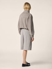 Ivy Bermudas In Cotton Cashmere Velvet