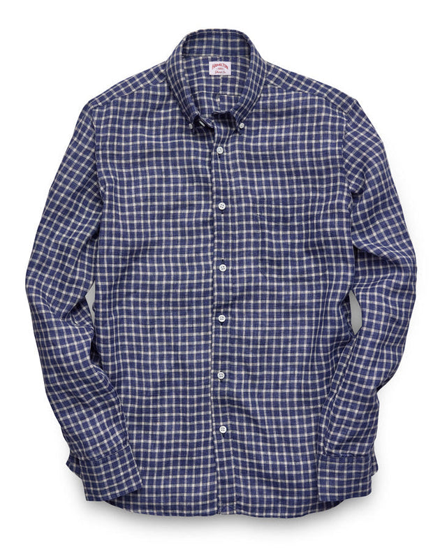Ember Linen Check (Navy)