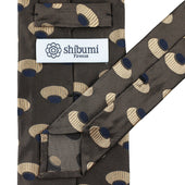 Geometrical Jacquard Silk Tie Hand Rolled