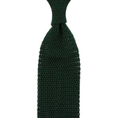 Silk Knit Tie Green