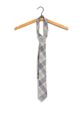 TIE | Casual Tie | Ecru Navy Checks