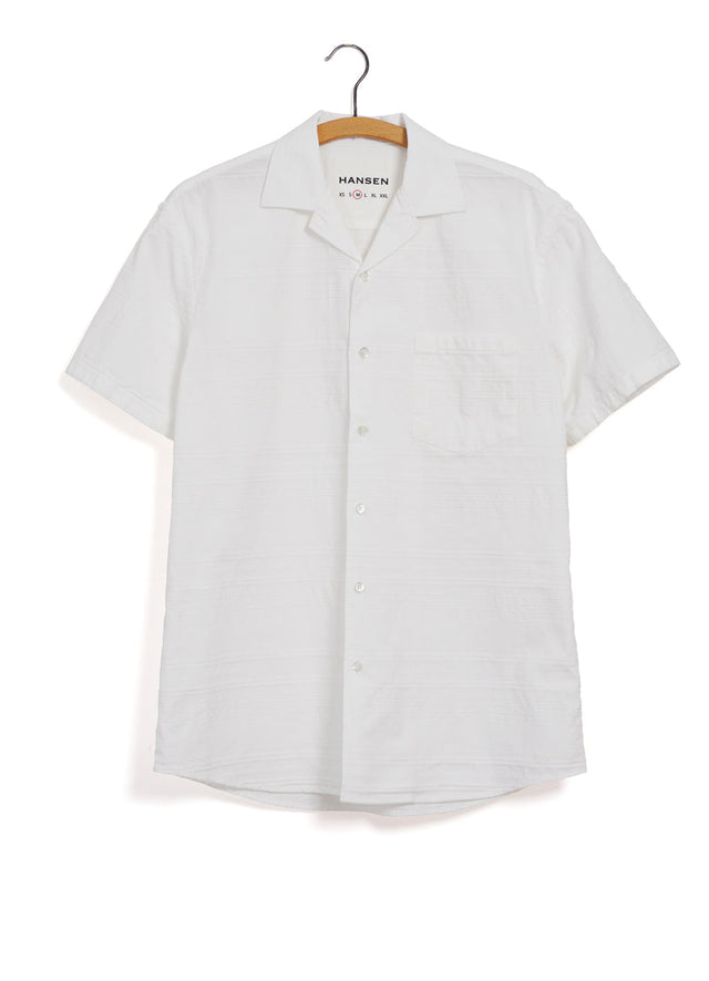 JONNY | Short Sleeve Shirt | Striped Dobby
