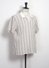 PHILIP | Short Sleeve Pull-On Shirt | Vanilla