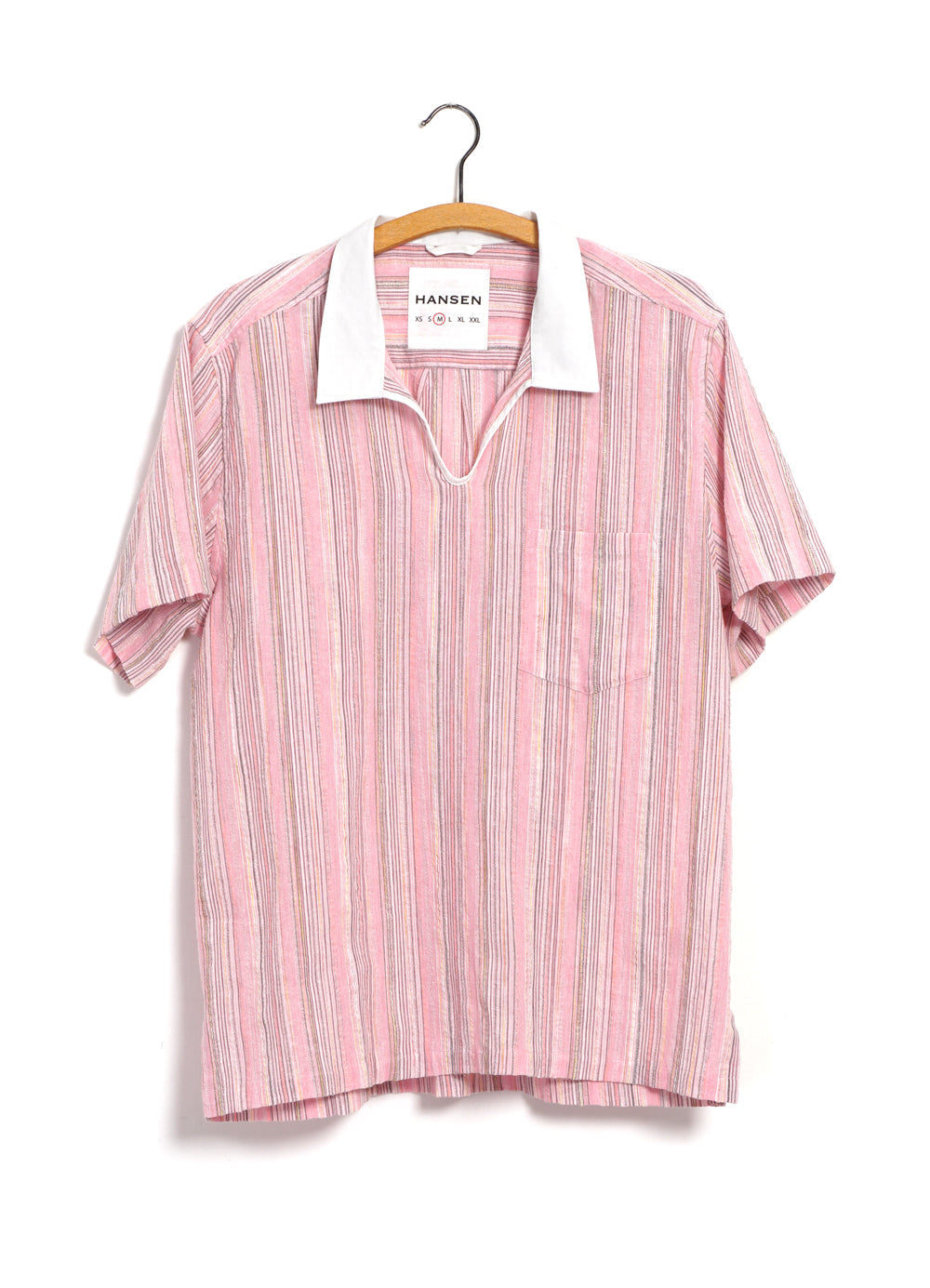 Philip Short Sleeve Pull On Shirt Raspberry