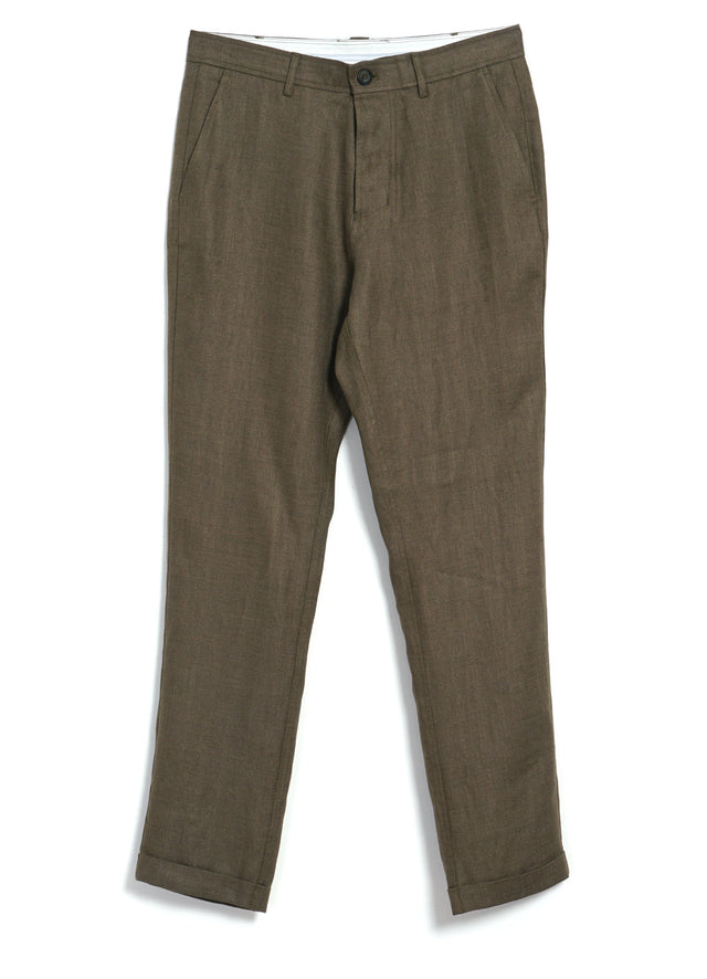 FINN | Regular Fit Trousers | Khaki Linen