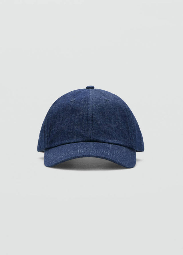 100% cotton denim cap - Men | MANGO Canada