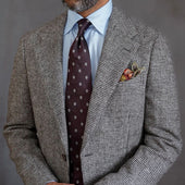 Giglio Di Firenze Silk Tie Hand Rolled