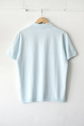 Fujito Knit Polo Easy Sax Dark Brown Emerald Directors Web Shop Powered By Base