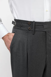 Dark Grey Limited Edition Trousers Made In Italy