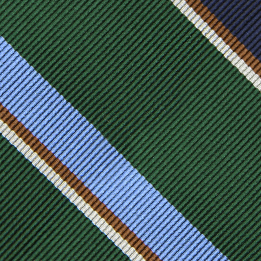 Bespoke Repp Stripe Silk Tie