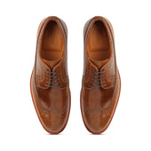 Barrister Longwing Blucher Shell Cordovan Bourbon Hand Welted Cordovan Series