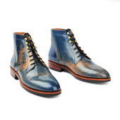 Ocean Hand Welted Boot Shell Cordovan Marble Cordovan Series