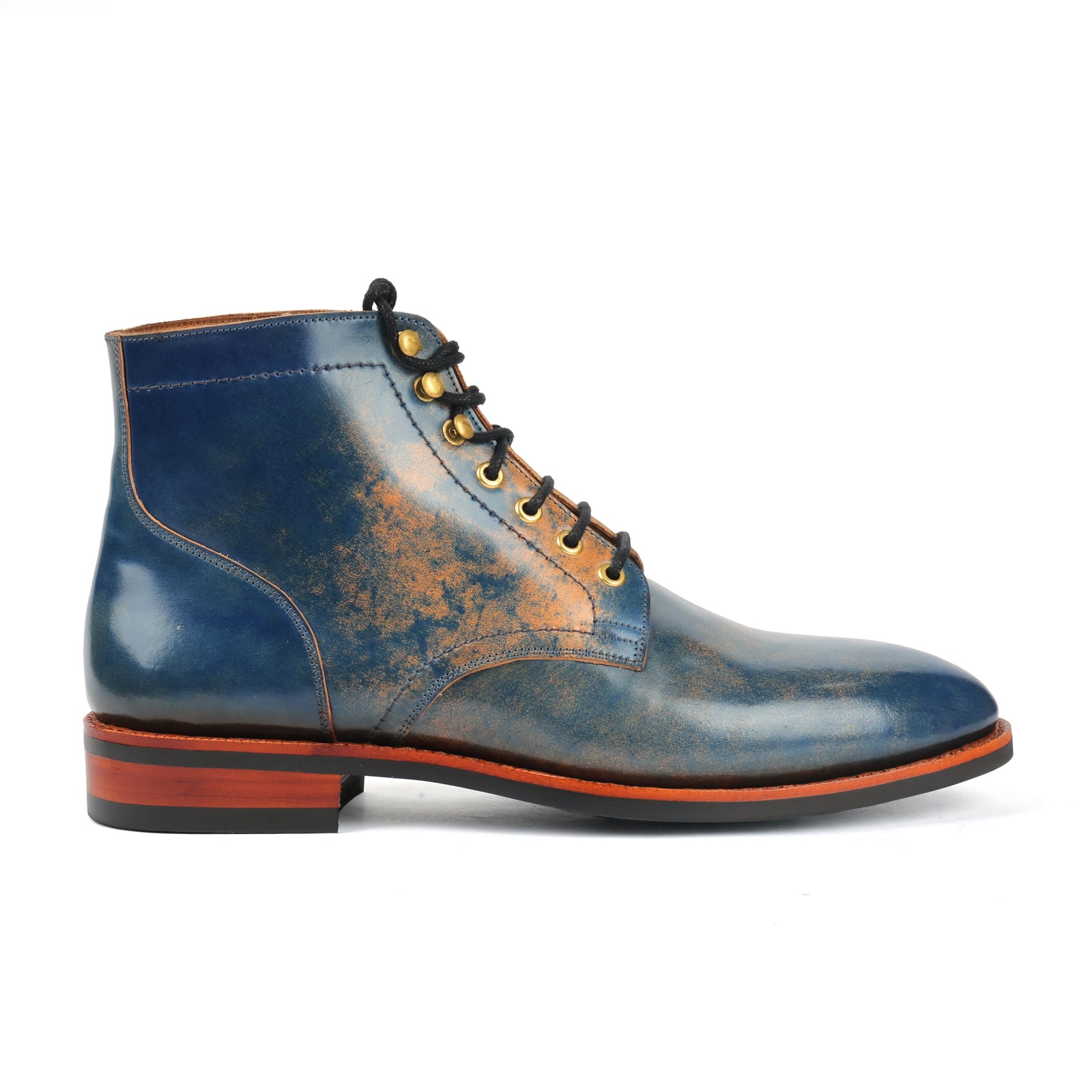 Ocean Hand Welted Boot Shell Cordovan Marble Cordovan Series