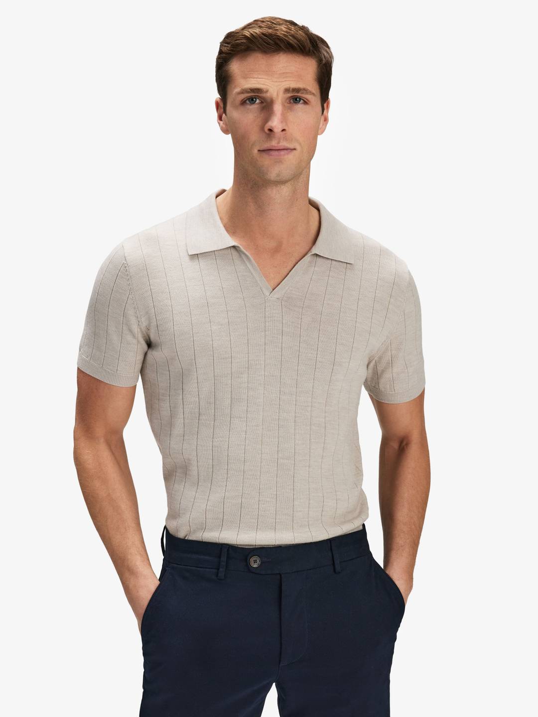 Sand Merino Short Sleeve