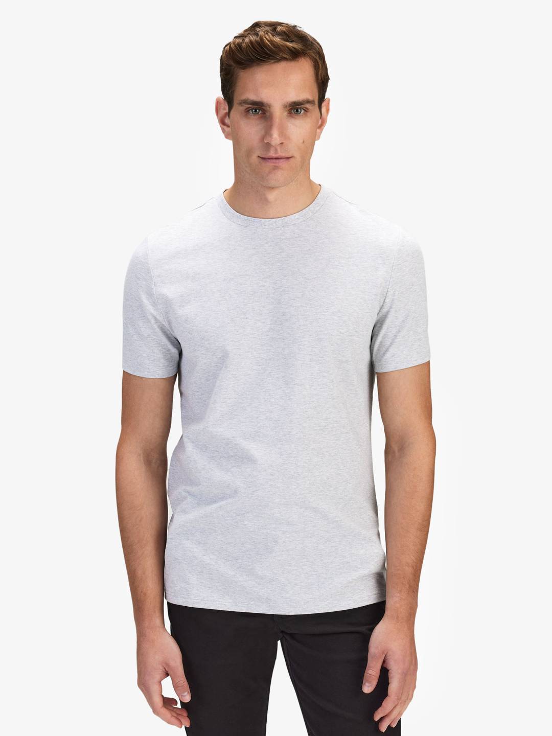 Light Grey Slim Fit Lightweight T-Shirt