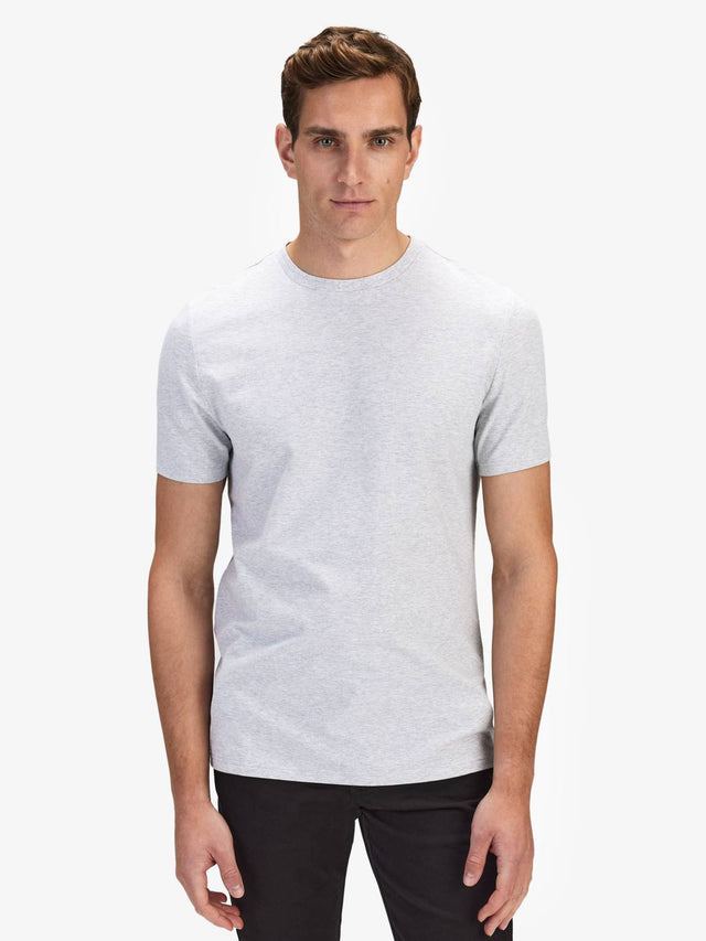 Light Grey Slim Fit Lightweight T-Shirt