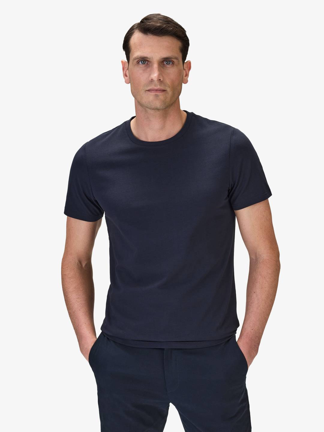 Navy Blue Slim Fit Lightweight T-Shirt